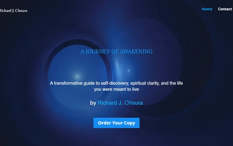 Home page of richardchoura.com, the website of Richard J. Choura, a spirituality & philosophy author, built by The Literary Haus